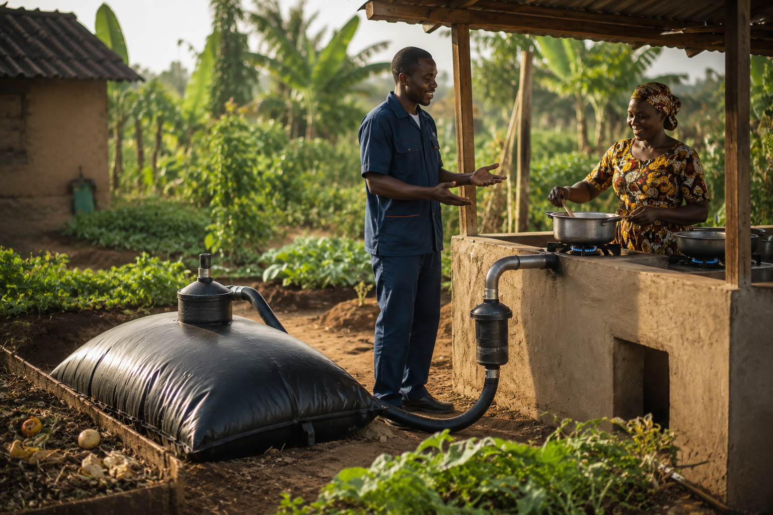 Biogaz énergie verte Afrique